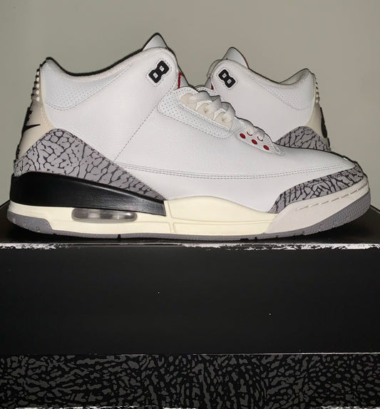 2023 Air Jordan 3 Retro 'White Cement Reimagined' Size 12M